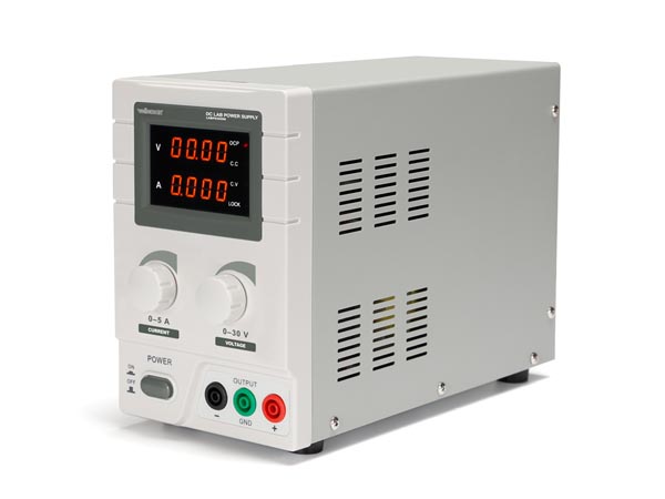 DC LAB POWER SUPPLY 0-30 VDC / 0-5 A MAX WITH DUAL LED DISPLAY