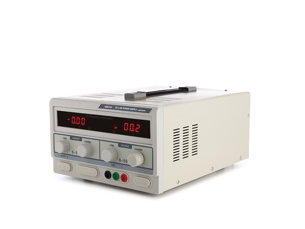 DC LAB POWER SUPPLY 0-50 VDC / 0-5 A MAX WITH DUAL LED DISPLAY
