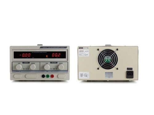 DC LAB POWER SUPPLY 0-50 VDC / 0-5 A MAX WITH DUAL LED DISPLAY