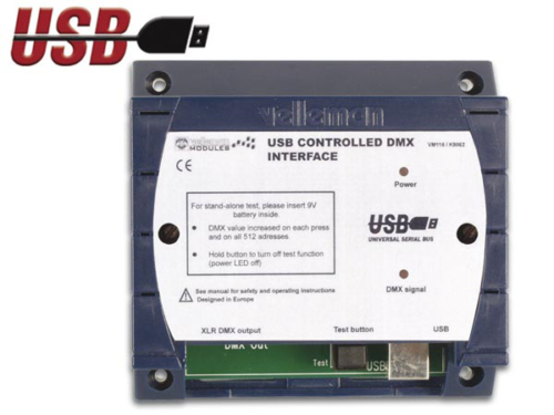 USB CONTROLLED DMX INTERFACE