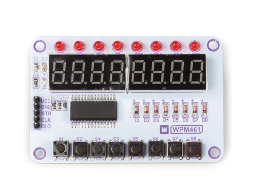 BUTTON AND DISPLAY MODULE WITH TM1638 CHIP
