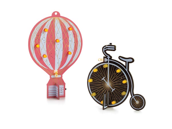 Retro air balloon & bicycle soldering kit set